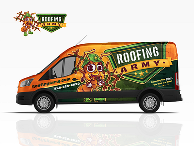 Roofing Army | Brand Identity bluecollar brandidentity branding design graphic design illustration logo mascot roofing stankin stankingood stankingooddesign vector vehiclewrap