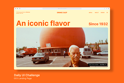 Daily UI Challenge 003 | Landing Page app branding daily ui challenge dailyui dailyuichallenge design figma graphic design interface landing page mtl ui vintage website