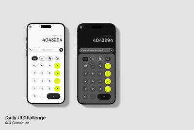 Daily UI Challenge 004 | Calculation app calculator dailyui dailyuichallenge dark mode design figma graphic design ia interface simple ui ux uxui