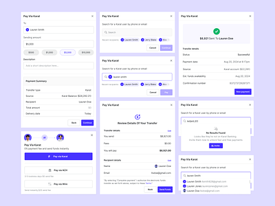 Karat UI Components banking bankingforcreators caviar karat product ui uiuxdesign