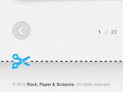 RPS Footer 2102 arrow copyright dotted line button footer pages paper rock scissors theme wordpress