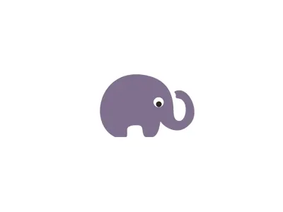 Elephant v3 brand branding communication agency cute design elephant identity logo logo design logo designer mark nose pavel surovy smile symbol