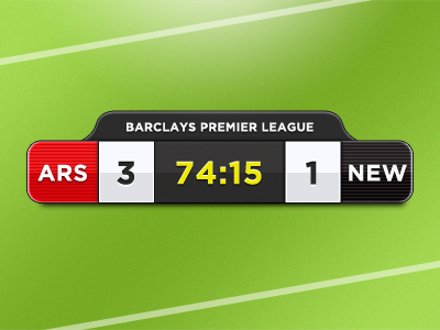 Scoreline interface soccer sports ui user
