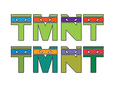 Teenage Mutant Ninja Typography commonpencil teenage mutant ninja turtles typography