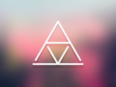 2012 branding fighting pixels with dragons logo logotype mark personal pink purple triangles