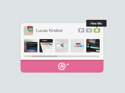 Mini-Dribbble UI dribbble minimalist ui