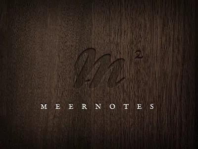 Meernotes2 dark logo meernotes notes wood