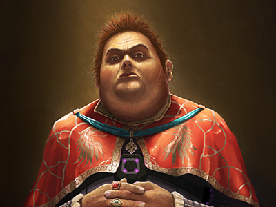 Harkonnen character dune fan art illustration