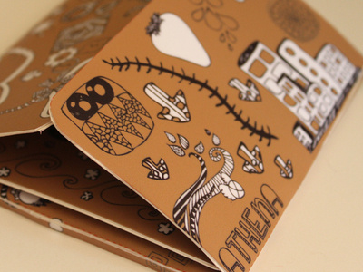 Athena athena craft cute doodle doodling monster package design paper