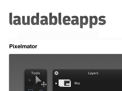 LaudableApps apps ios iphone itunes laudable mac showcase software store website