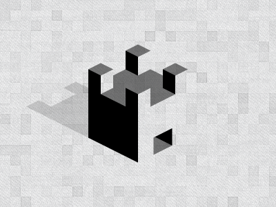 Geocraft logo castle fort geocraft logo negative space simple. black