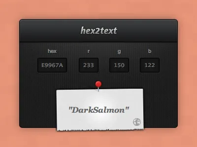 Convert hex color code to text black form interface note paper subtle texture torn