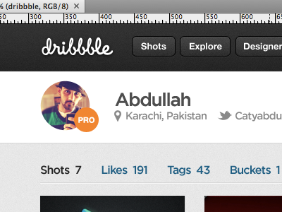 Dribbble revamp design dribbble nav profile redesign revamp ui web