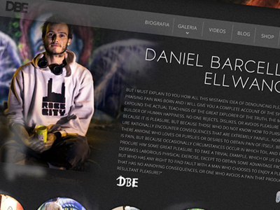 DBE 2 css3 dbe design html5 parallax website