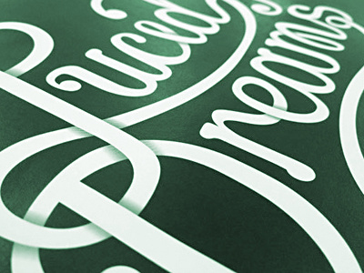 Lucid Dreams Absinthe branding logo typography