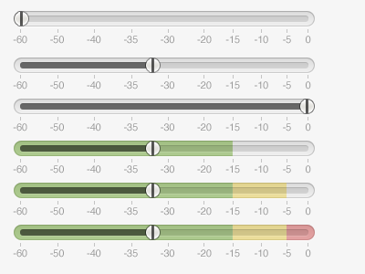 Input Gain & VU Meter controls gain input master meter ui volume vu