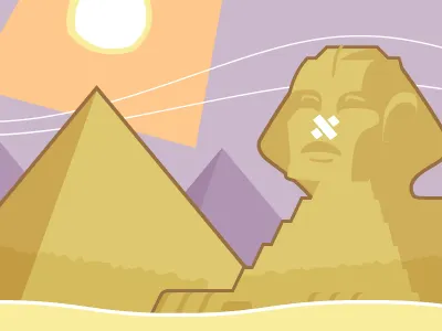 Egypt background pyramid sand sphinx