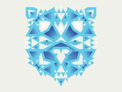 Geo-Bear bear geometric graphic illustration