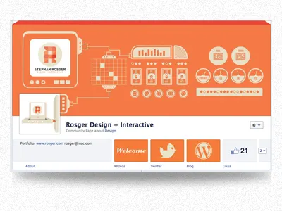 Customized Facebook Cover Design branding computer control panel cover custom design facebook gauges illustrator lost type machine meters photoshop profile switches vector vintage