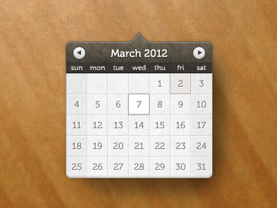 Calendar calendar elements gui ui