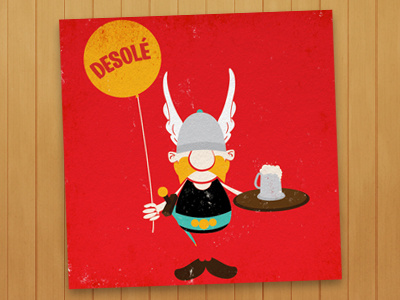 Asterix is Desolé asterix illustration