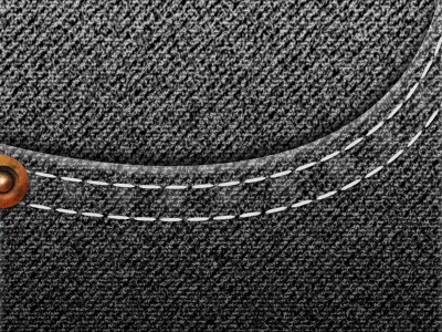 Dark Jeans jeans pocket seam stitching