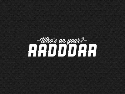 Radddar Logo app branding logo