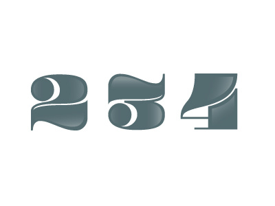 Numbers numbers typography