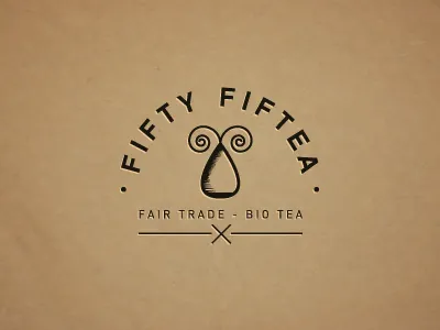 Fifty Fiftea (logo) bio fair tea trade vinslëv