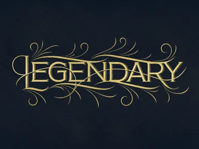 Legendary barney stinson coffee made me do it flourish flow legendary phrase serif simon ålander swashes textures the phraseology project typography