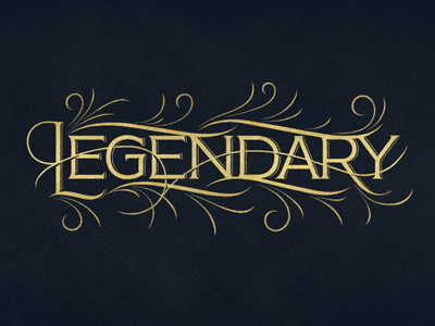 Legendary barney stinson coffee made me do it flourish flow legendary phrase serif simon ålander swashes textures the phraseology project typography