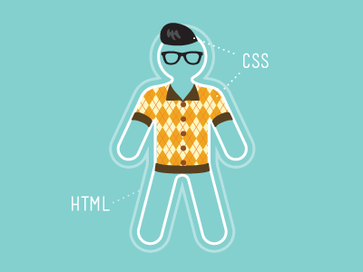 Web anatomy body css html man man icon style tupe web