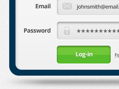 PBW Login Page admin button design email field form green icon layout login password shadow signin signup site texture web website
