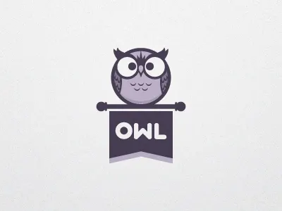 Owl Logo V1a branding character illustration logo owl typography vector