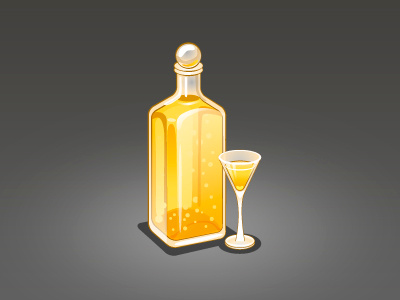 Schnapps icon illustrator