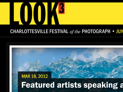 Look3 Masthead & Photo franklin masthead typekit