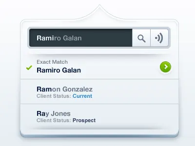 Mini Drop Down application design graphic design ramiro galan user interface web design