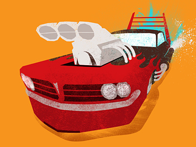 Vroom.1 car hot rod illustration texture