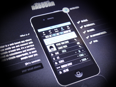 Radddar app html5 responsive