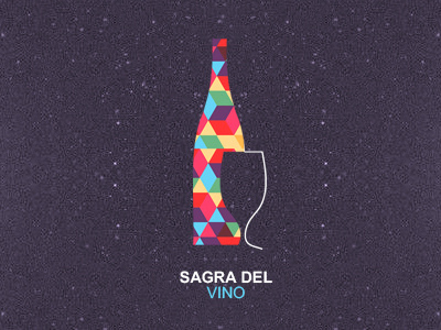 Sagra Del Wine bottle colors glass logo vino wine