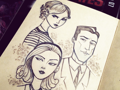 Mad Men Moleskine Sketch illustration mad men moleskine sketch