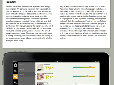 Juicecontrol Micropage app interface ipad website