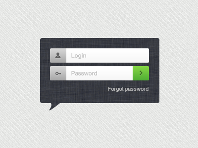 Login Form from Impressionist UI psd ui ui kit