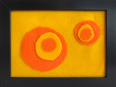 Felt Art 1 experiment handmade