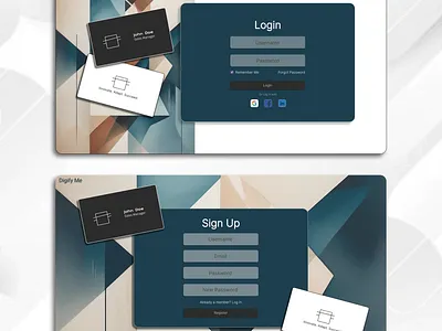 Custom Branding for Login and Signup Screens 3d branding graphic design logo ui