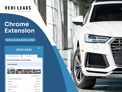 Vehileaks Chrome Extension crome extension saas ui design vehileaks chrome extension