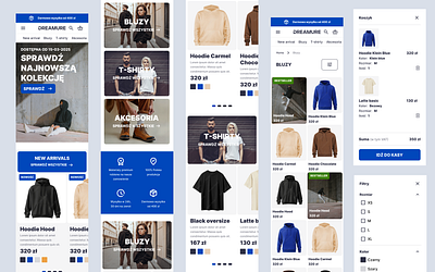 eCommerce for DREAMURE clothes commerce ecommerce fashion ui