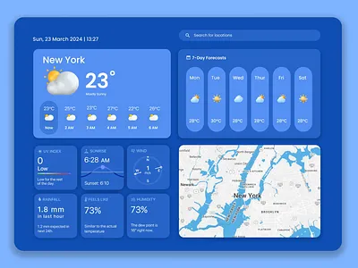 Weather Forecast Dashboard application branding daily weather dashboard design debut graphic design hellodribbble logo motion graphics ui ux weather forecast weatherapp web
