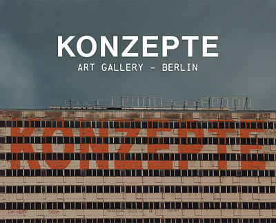 KONZEPTE – Visual Identity art gallery berlin brand identity branding brutalism brutalist graphic design logo logo design visual identity