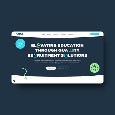 Forever Teaching animation illustration recruitment ui ux webdesign webdevelopment website